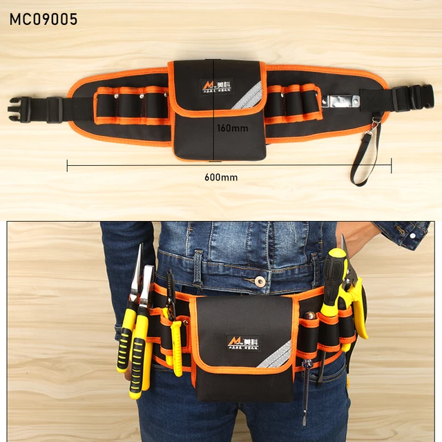 New Electrician Waist Tool Belt Pouch Bag Screwdriver Kit Repair Tool  Holder Leather - AliExpress