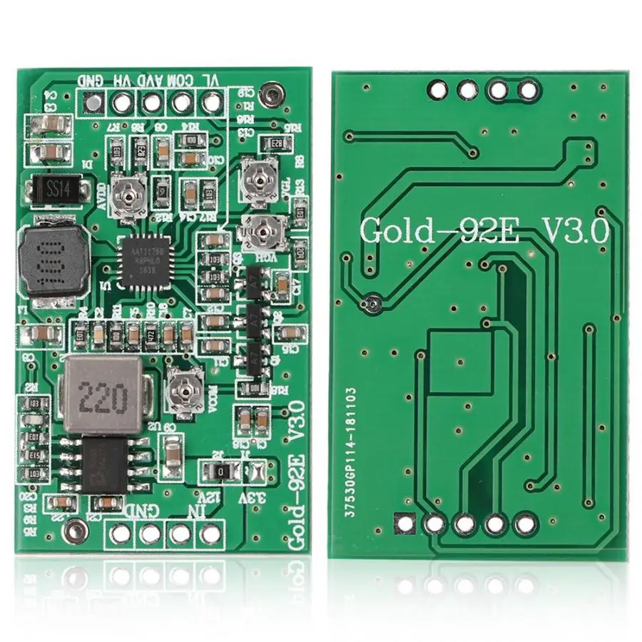 Módulo de placa de refuerzo de Gold-92E, placa LCD TCON VGL VGH VCOM AVDD 4 ajustable