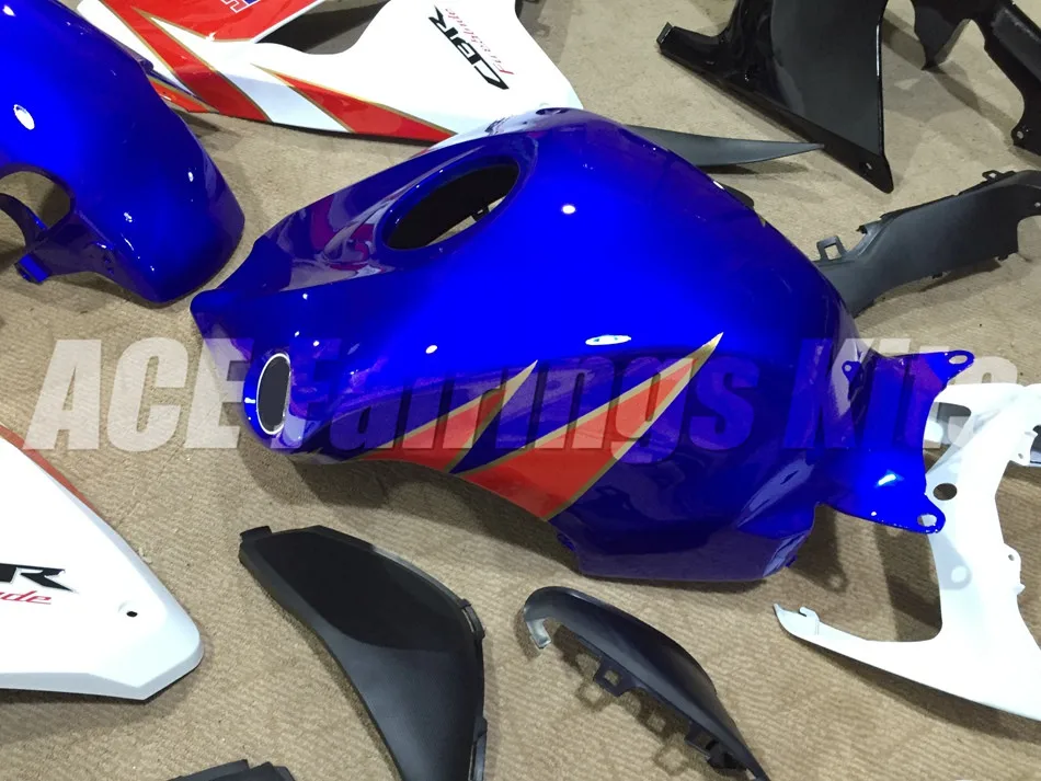 Литья под давлением ABS полные комплекты обтекателей Подходит для Honda CBR1000RR 08-11 2008 2009 2010 2011 CBR1000 тела комплект красного и синего цвета, высокая отключающая способность
