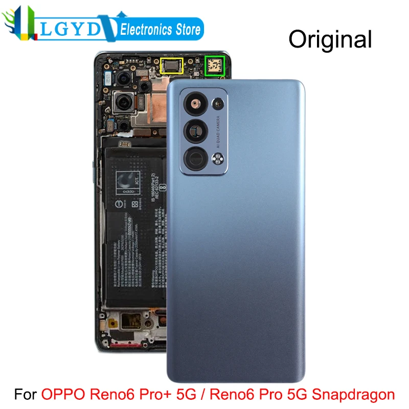 

Original Battery Back Cover for OPPO Reno6 Pro+ 5G / Reno6 Pro 5G Snapdragon CPH2247, PENM00