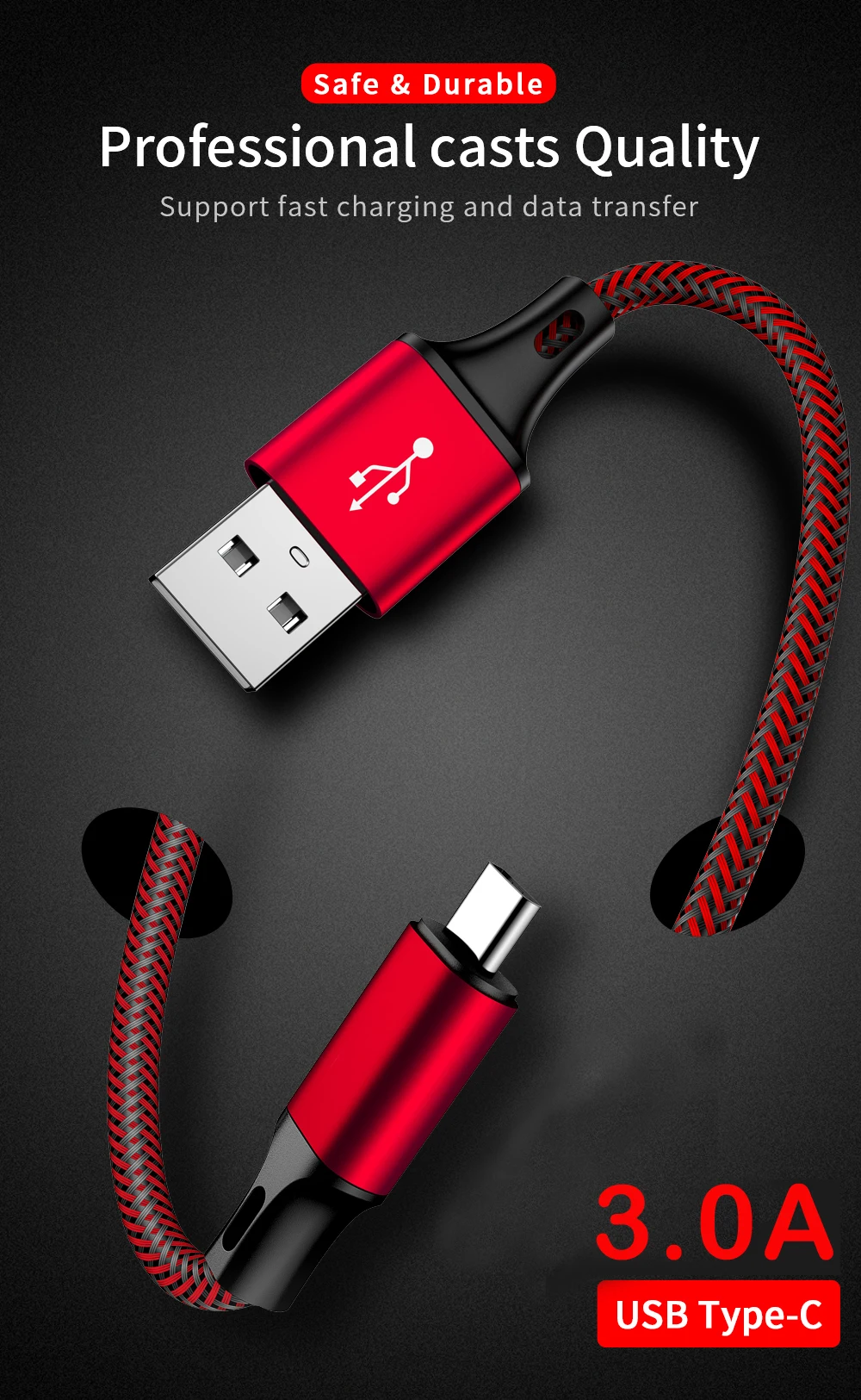 MUSTTRUE usb type-C кабель для Xiaomi Redmi K20 Pro USB-C зарядное устройство для мобильного телефона кабель для передачи данных type-c кабель для huawei p20 pro провод