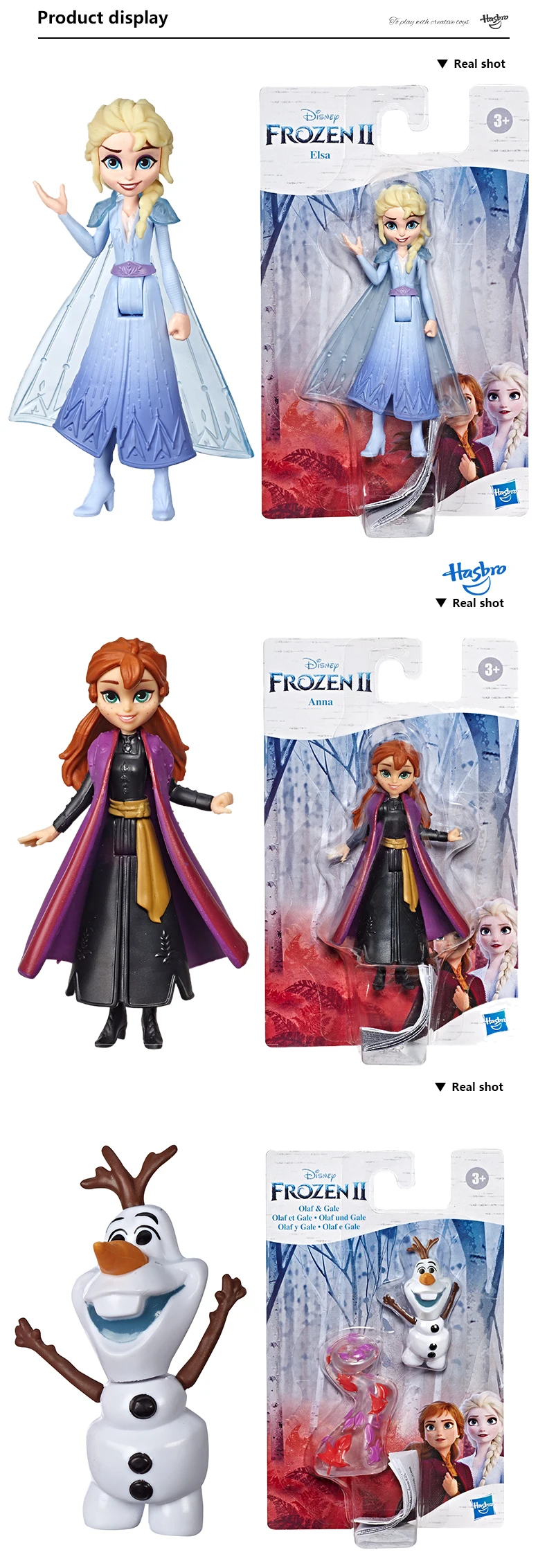 Hasbro disney Frozen 2 Эльза Анна Олаф и Гейл модная маленькая кукла лучший праздник подарок на день рождения для детей девочек