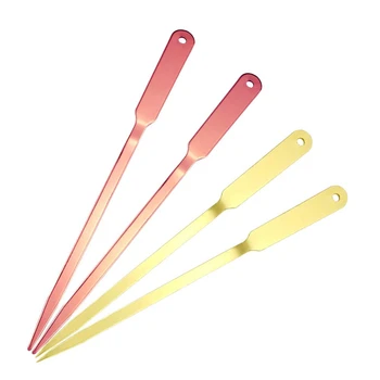

4 PCS Envelope Opener Letter Openers Stainless Steel Hand Letter Envelope Slitter Letter Openers (Rose Gold and Gold)