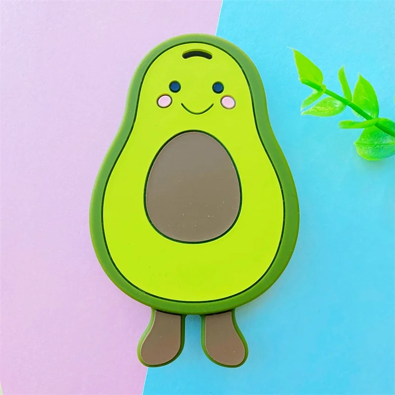 1pcs Silicone Baby Teether Rodent Avocado Strawberry  Cactus DIY Accessories baby teething Necklace Toy 4