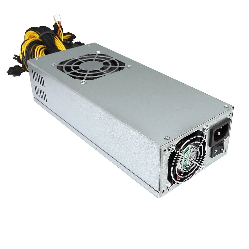 Single 2u-2600w Mining Machine Power Supply 10 P6 Interfaces Atx Computer Pc Psu Gold Mining Machine Switiching Power Supply