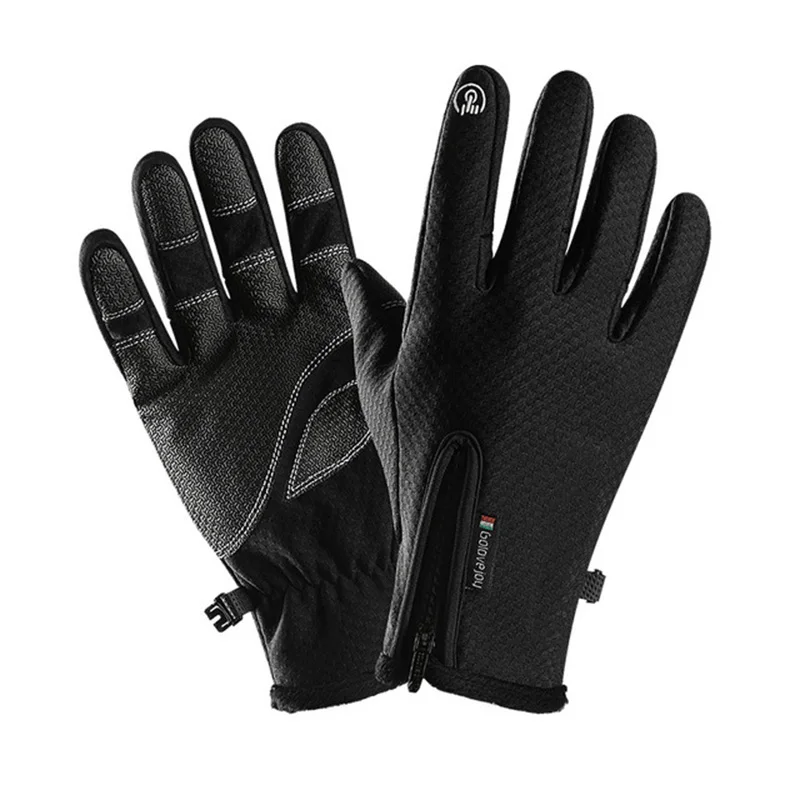 TACVASEN, Зимние перчатки для мужчин и женщин, флисовые теплые водонепроницаемые лыжные походные Перчатки, варежки, ветрозащитные, с сенсорным экраном, байкерские, рыбные зимние перчатки