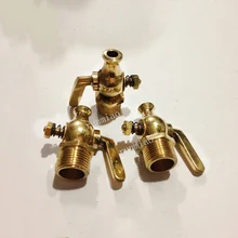 1/" 3/8" 1/" 3/4" BSP Мужской Латунный слив Petcock запорный клапан для воды, газа, масла