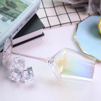 

Set of 2-high quality transparent wine glass party club goblet beer glass drinkware cup GLA-1504