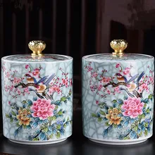 Керамический уплотнитель окрашенный керамический подарок коробка, чай путешествия банка для хранения, Pu' горшок и зеленый чай горшок кофе в зернах закупориваемая банка