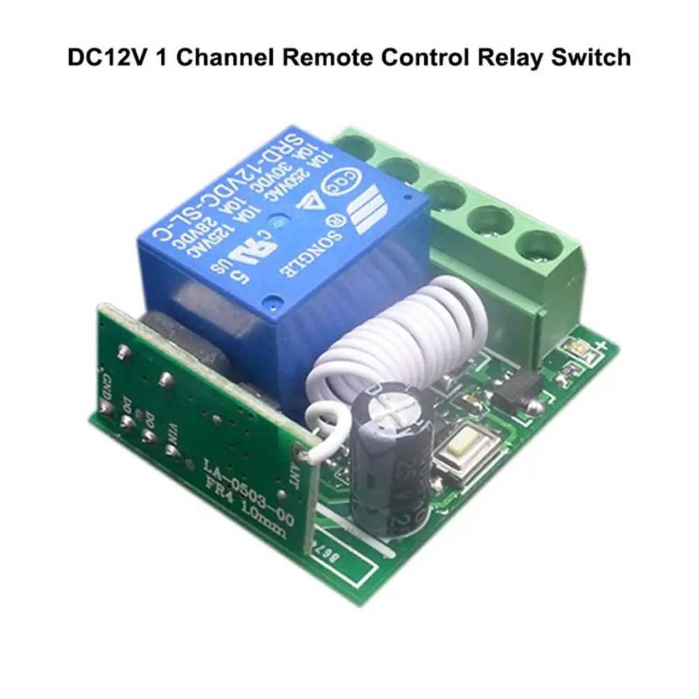 DC 12V 433Mhz Беспроводной RF релейный пульт дистанционного управления Модуль приемника+ 2 передатчика