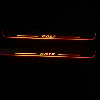 

Osmrk led moving door scuff for Volkswagen Golf 6 mk6 dynamic door sill plate flat lining overlay Flow/still light, 2pcs