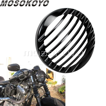

5 3/4" Motorcycle Headlights Grill Cover for HARLEY Sportster XL883 XL1200 2004-14 Head Light Grille Guards 5.75" Lamp Protector