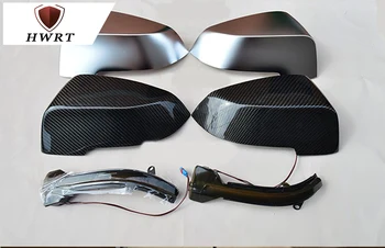 

Fit For BMW 5 Series Carbon Fiber/Matt Silver Replaced Style Side Mirror Cover Caps For BMW F10 F11 F07 F18 2014 2015 2016 2017