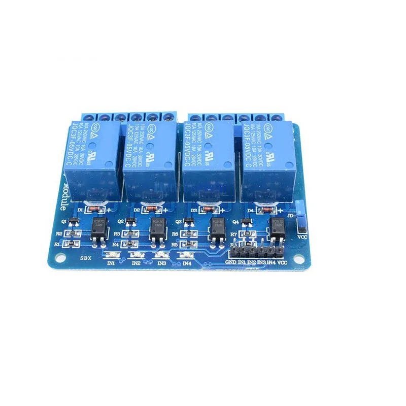 4 channel relay 1 шт. 5 в 1 2 4 8 канальный релейный модуль с оптроном. Релейный выход 1 2 4 8 модуль реле для Arduino - Цвет: 4 channel relay