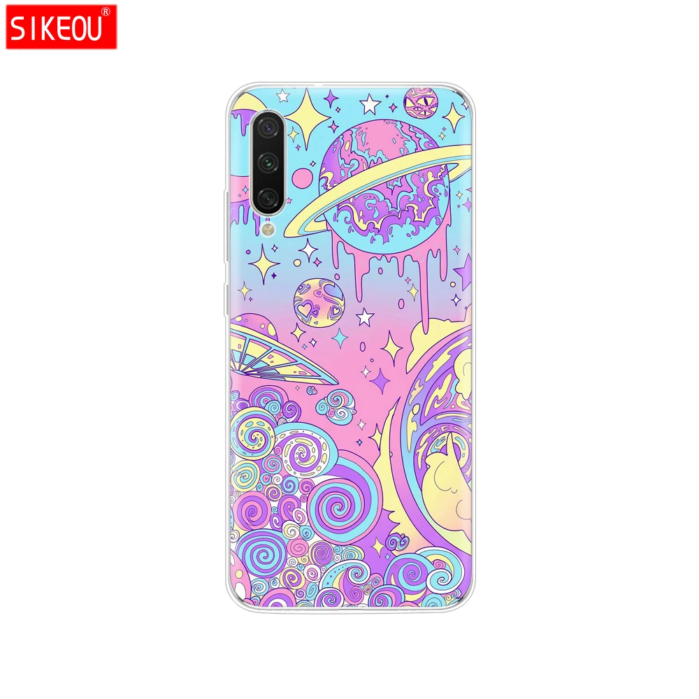 Силиконовый чехол для Xiaomi mi A3, чехол с полной защитой, мягкая задняя крышка из ТПУ, чехол для телефона s для Xio mi A3, бампер, кошечка, цветок - Color: 34121