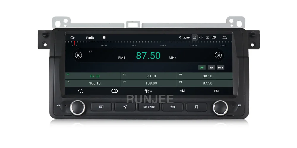 RUNJEE ips DSP Android 9 gps Авторадио Стерео система для BMW/E46/M3/Rover/3 серии мультимедийный плеер FM радио