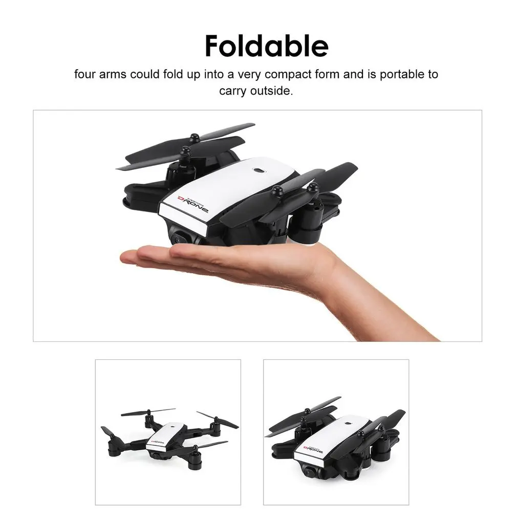 LH-X28GWF Мини RC Дрон игрушка Wifi управление дистанция gps FPV 4 оси с 720 P/1080 P HD камера 2/3 батарея светодиодный светильник возврат одной кнопкой