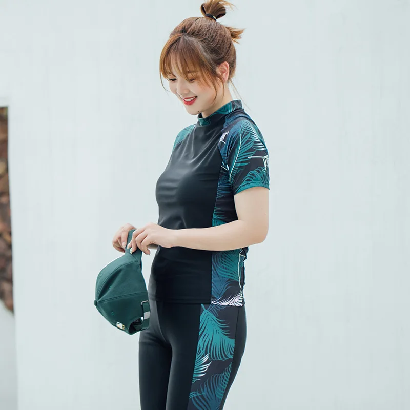 

2019 New Style Split Type Three-piece Set Casual Surfing Bathing Suit Belly Covering Slimming Large Size Hot Springs Tour Bathin