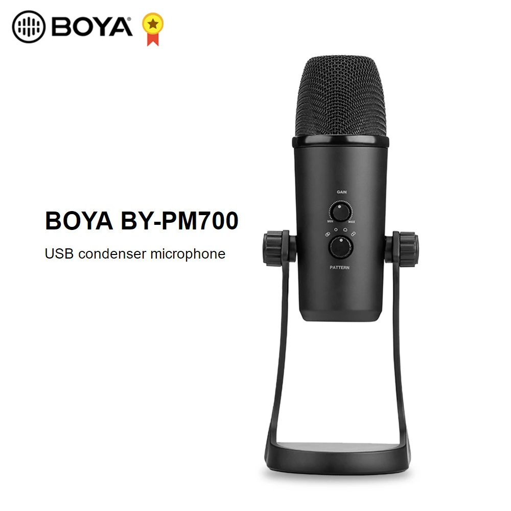 BOYA BY PM700 USB конденсаторный микрофон для Mac Windows ПК интервью конференций Youtube прямой