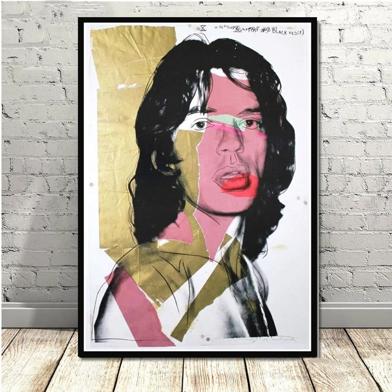 GX026 плакатный принт Горячая Энди Warhol Mick Jagger натюрморт абстрактное искусство светлые холщовые настенный Рисунок Картина для комнаты домашний декор - Цвет: Godfather 03