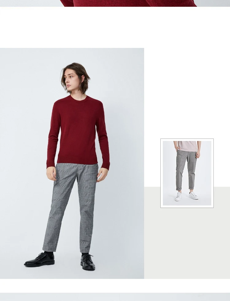 JackJones мужской цветной удобный свитер из ткани с круглым вырезом 219324522