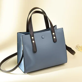 

High quality lady stylish Vogue shoulder bag trend hand women fashion leather office designer elegant simple tote bag for women