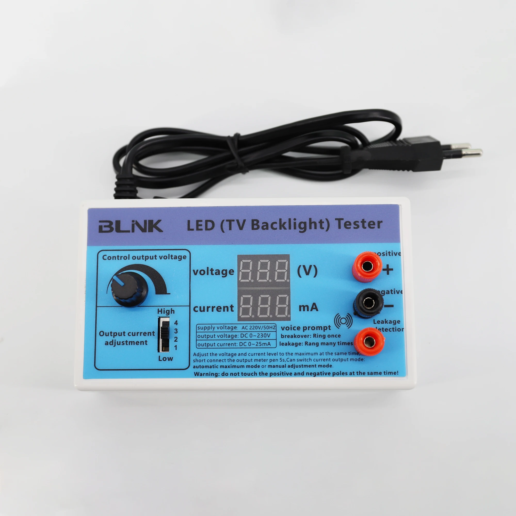 0 230V Output LED TV Backlight Tester 