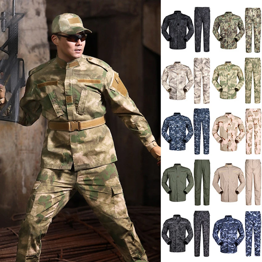 Traje del Ejército de EE. UU. Para hombre, uniforme militar de camuflaje Multicam, chaqueta de caza Pantalones, ropa de combate táctico de Marina|Militar| - AliExpress