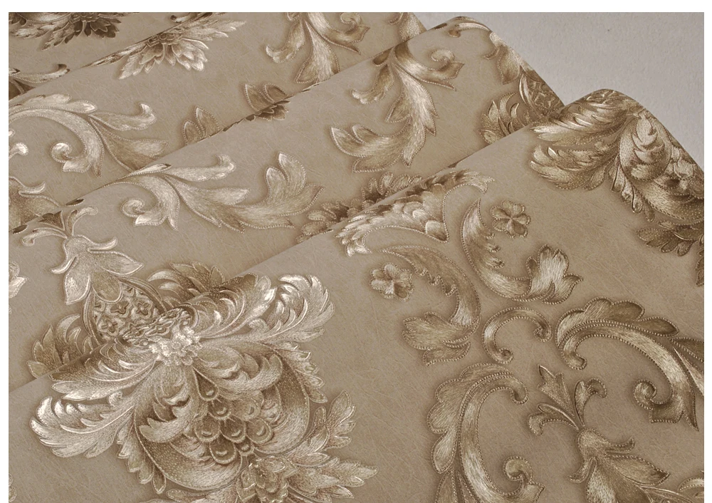 Papel de parede gravado do vinil do