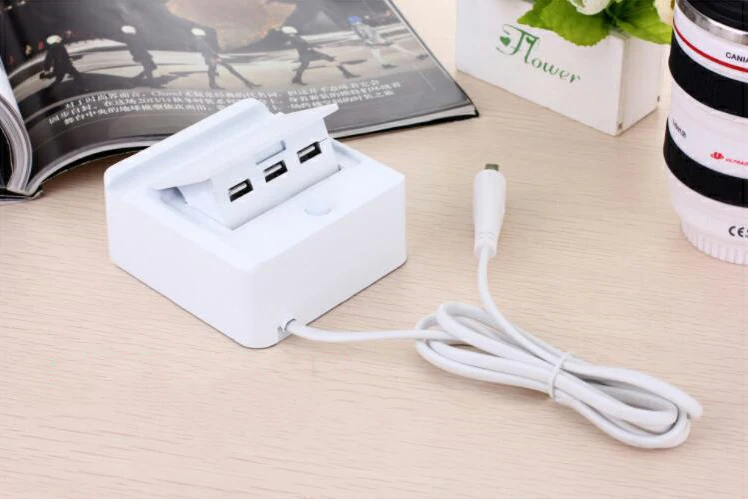 Универсальный 3 usb порта Смарт США/ЕС-разъем, для поездок AC гнездо адаптера питания настенное зарядное устройство для сотового телефона - Цвет: White