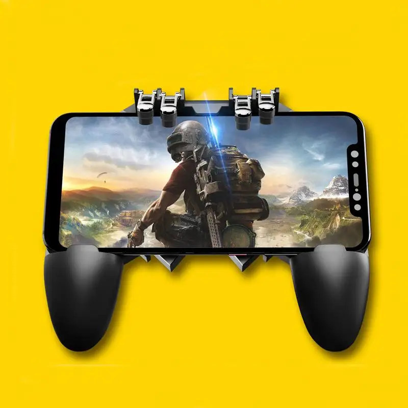  For PUBG Mobile Game Gamepad Six Fingers Trigger Fast Fire Shoot Sensitive Joystick Controller for 