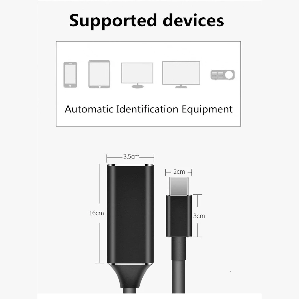 Usb type C к HDMI 4K кабель адаптер мужчин и женщин конвертер для MacBook PRO samsung S9 S10 huawei mate 20 p30 pro Thunderbolt