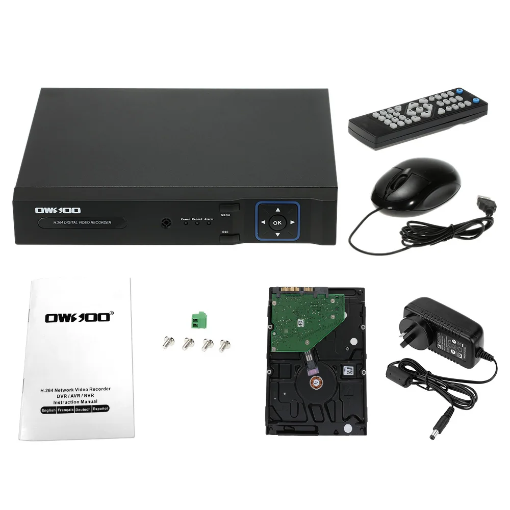 8CH Onvif 1080P NVR AHD DVR 5в1 CCTV видео регистратор системы наблюдения движения обнаружения P2P сети для безопасного ношения телефона управления