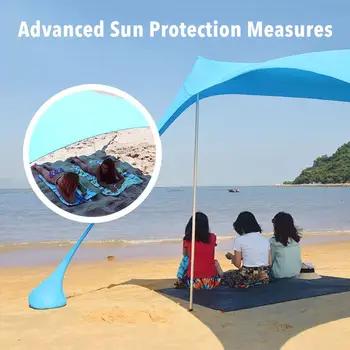 

Beach Tent Sun Shade Canopy Easy Setup Camping Fishing Hiking 210x150cm Beach Tent Lycra Canopy Sunshade Cool Outdoor