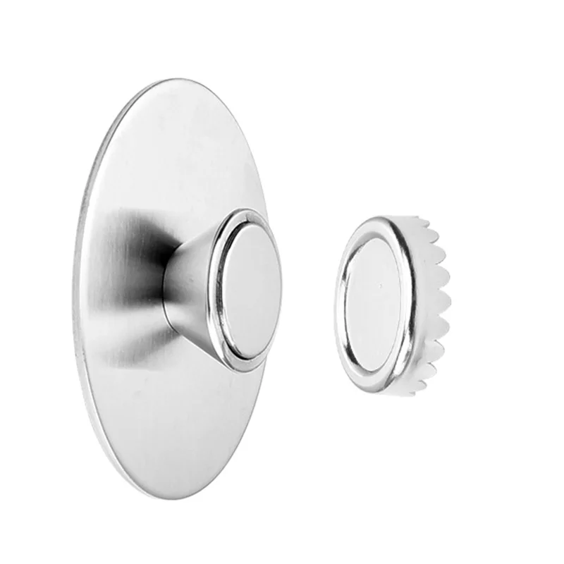 

Stainless Steel Wall-Mounted Magnetic Soap Dish Bathroom Drain Wall Hanging Box Suction Cup Rack