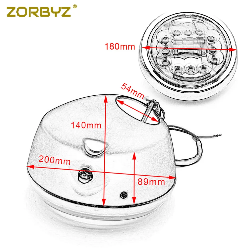 ZORBYZ " Moto7rcycle аксессуары Ангел глаз светодиодный фара передняя фара для Harley Honda Kawasaki на заказ