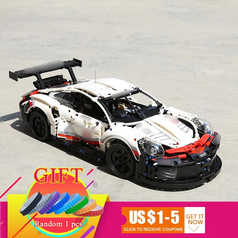 

Technical series 20097 90066 1580pcs Super Racer Blocks Car set Compatible 42096 Building Blocks Toys bricks gift for children