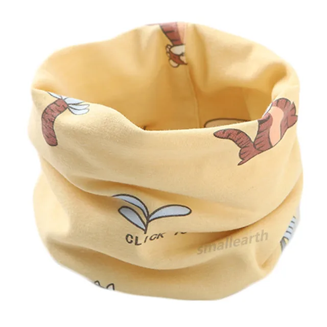 New Autumn Winter Children's Cotton Scarf Cartoon Kids Mufflers Outdoor Windproof Baby Warm Scarf Boys Collar Girls Neckerchief 20