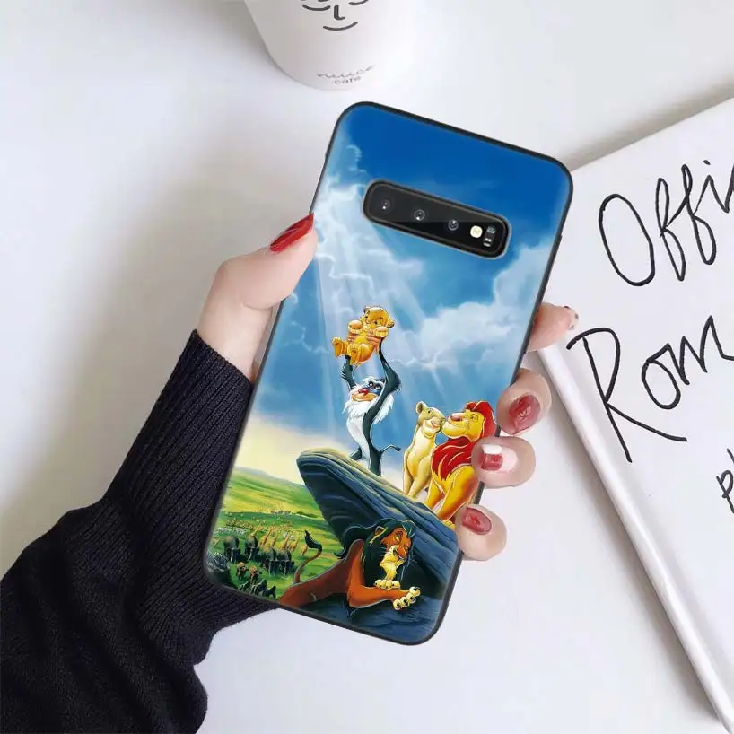 Lion king Simba Case for Samsung Galaxy S10 Plus Lite Note 10 9 8 S9 S8 5