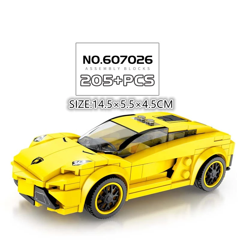 Speed Champions Technic City Assemble autos model Building Blocks supercar city Racing Car Bricks Toys for Children small bricks
