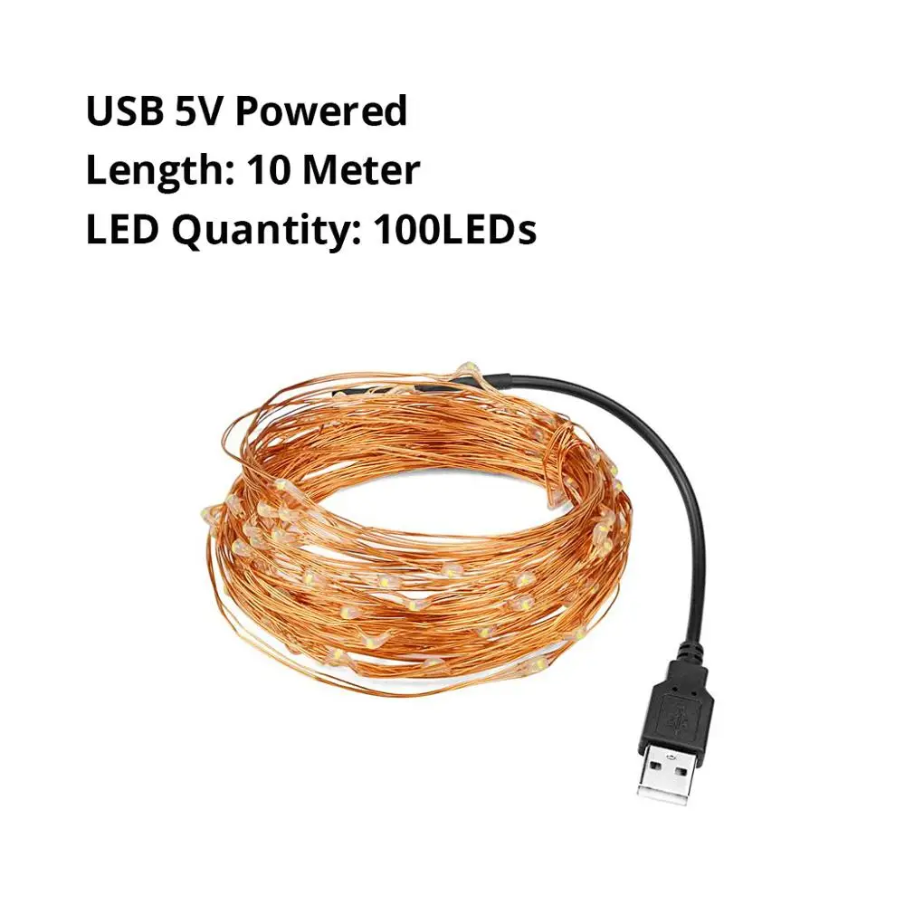 10M USB Port 2 м 5 м 10 м медный провод светодиодный кухонный под шкаф светильник мебель для шкафа гардероба спальня светильник ing для Рождественского украшения лампы - Цвет: 10M USB Port