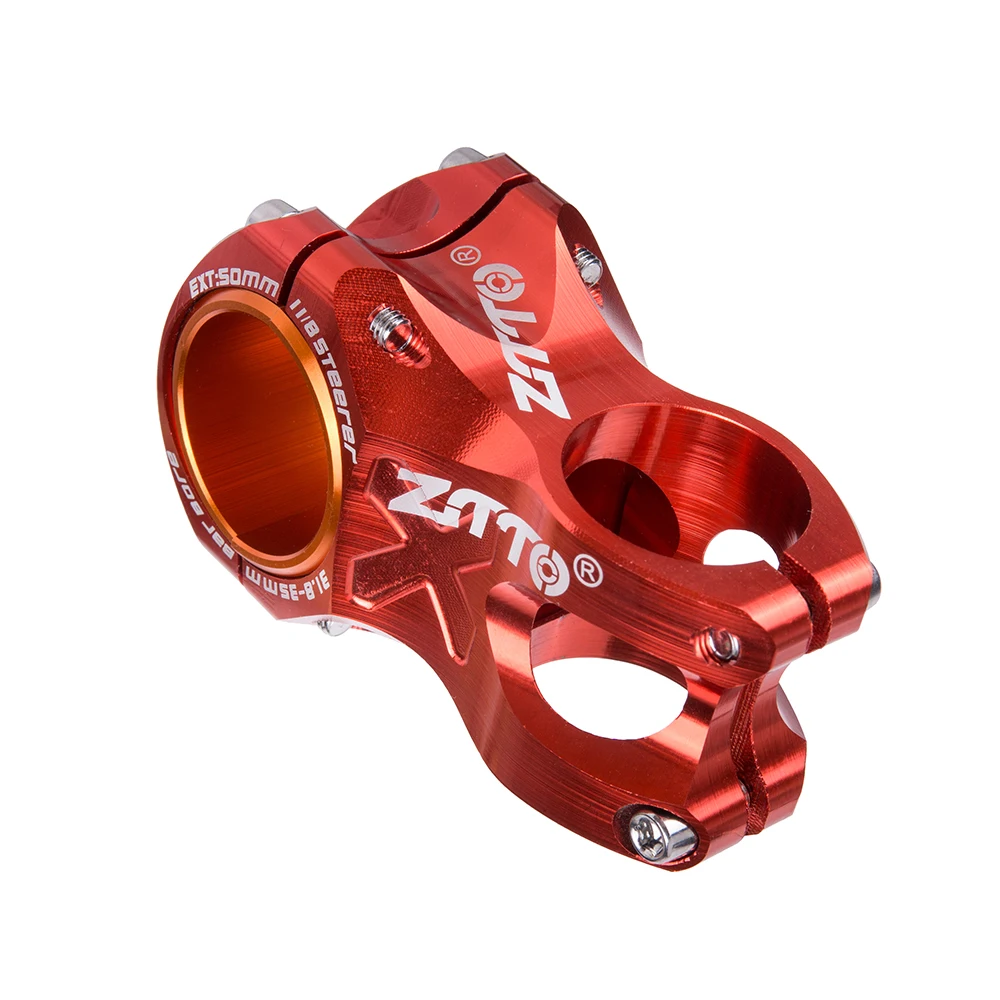 Ztto MTB 50 мм стебель CNC 35 мм 31,8 мм руль велосипеда Сверхлегкий 0 градусов Rise DH AM Stem Enduro 28,6 мм Steerer горный велосипед