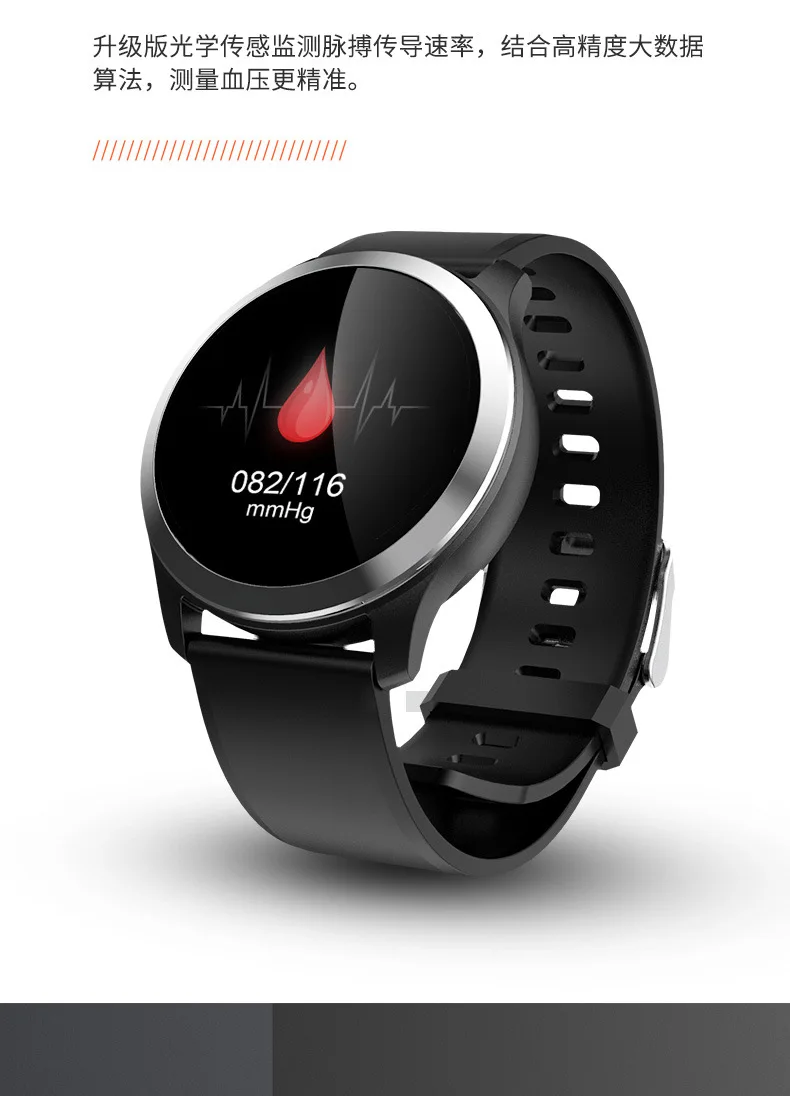 

Z03 Electrocardiogram Smart Bracelet Elderly Heart Rate Blood Pressure Bracelet Calls Message Push IP68 Waterproof Blue