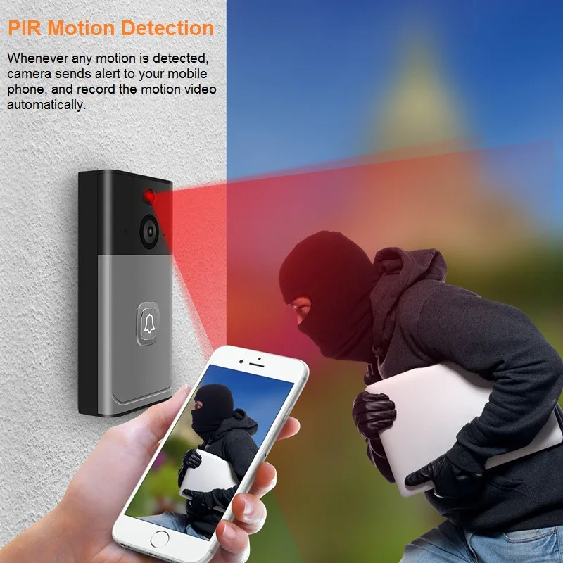 Wifi Smart IP 1080P видео домофон беспроводной дверной звонок с камерой для квартиры дверной звонок кольцо ИК сигнализация камера безопасности