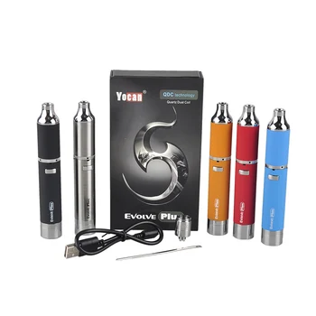 

Original Yocan Evolve Plus 1100mah Mod Wax Vaporizer Electronic Cigarette Kit with Evolve Plus Atomizer and Quartz Dual Coil