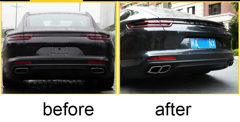 Lsrtw2017 Нержавеющая сталь Авто выхлопная труба для porsche panamera 971 970 глушитель выхлопных газов