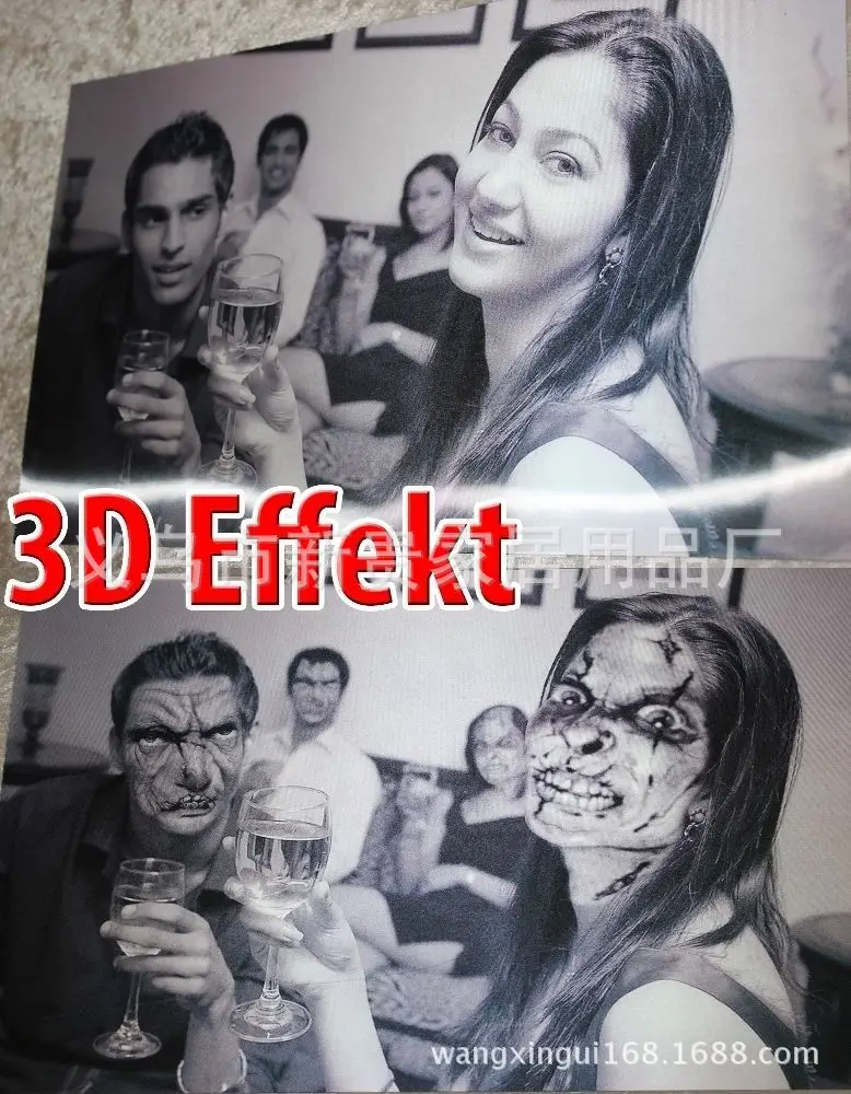 Хэллоуин ужас город 3D людей с привидениями трюк рамка оформление сцены реквизит Америка Лидер продаж Bo10