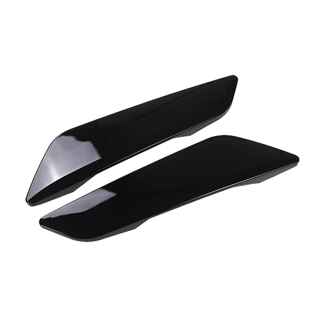2PCS/set Car Out Side Vent Air Flow Outlet Sticker Decoration For BMW G30 G38 New 5 Series 2017 2018 Fender Wind Port Cover Trim Piano Black