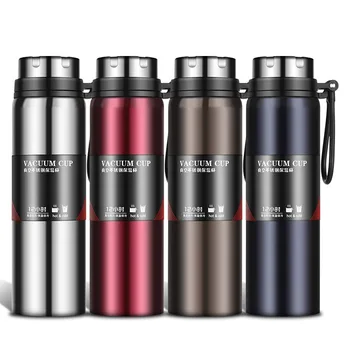 

New Stainless Steel Large Capacity Portable Vacuum Flask Portable Water Cup Men and Women Outdoor Sports Water Bottle Bottle