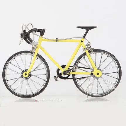 23 см DIY Сборная модель из сплава, Аксессуары для велосипеда, мини-симулятор, горный велосипед, игрушка в подарок, модель велосипеда - Цвет: 15